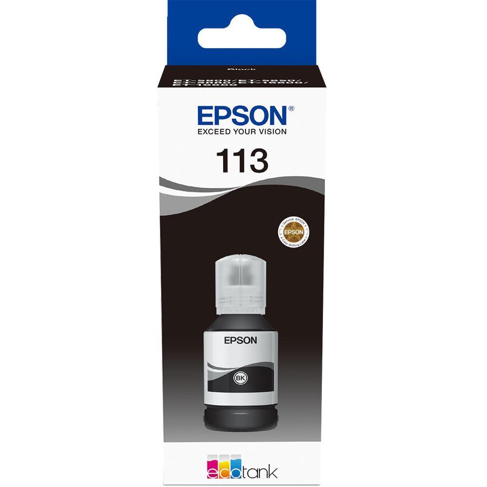 Epson 113 Black Ink Bottle (7,500 Pages) C13T06B140-PCR Business Solutions Ltd